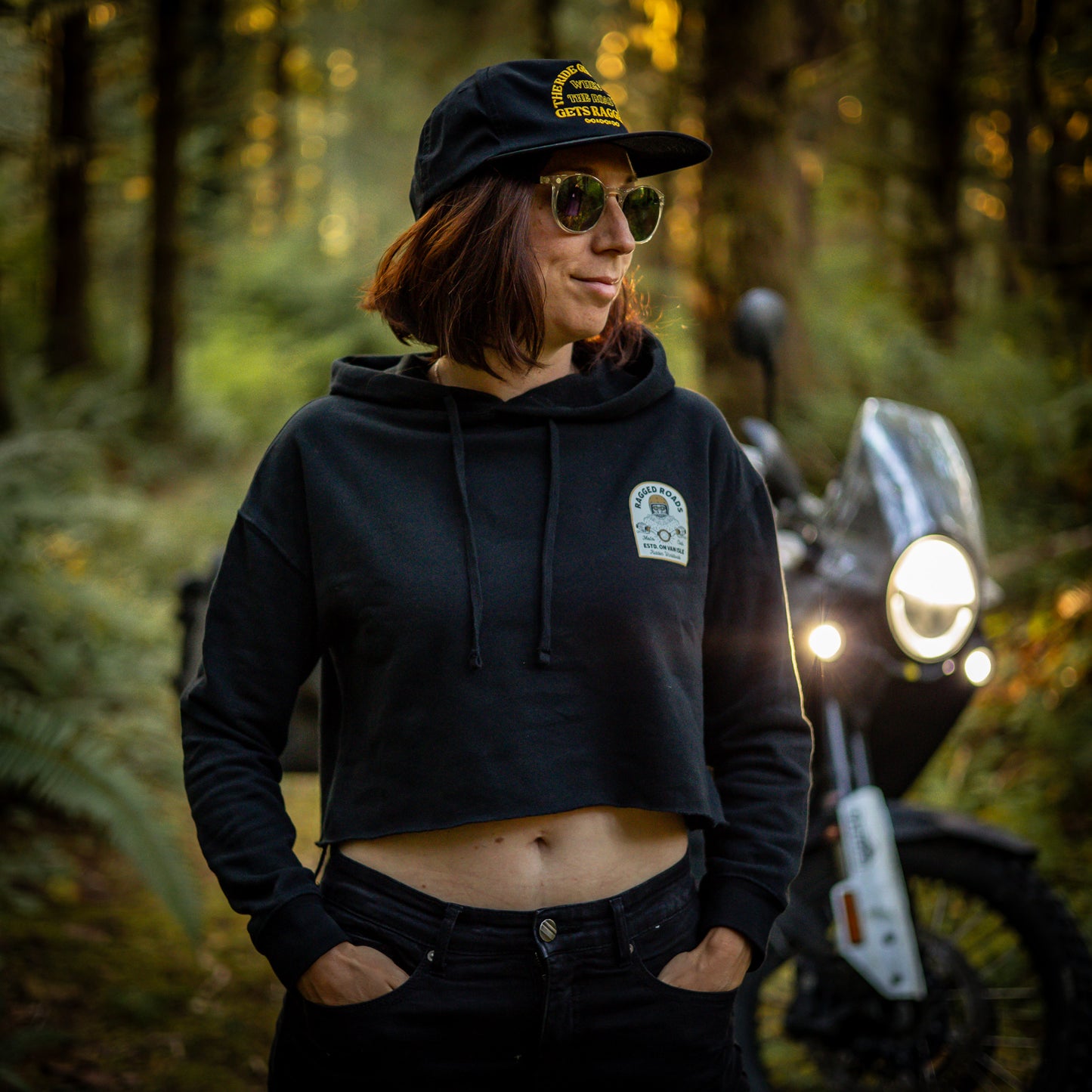 Ride Gets Good Women's Crop-top Hoody