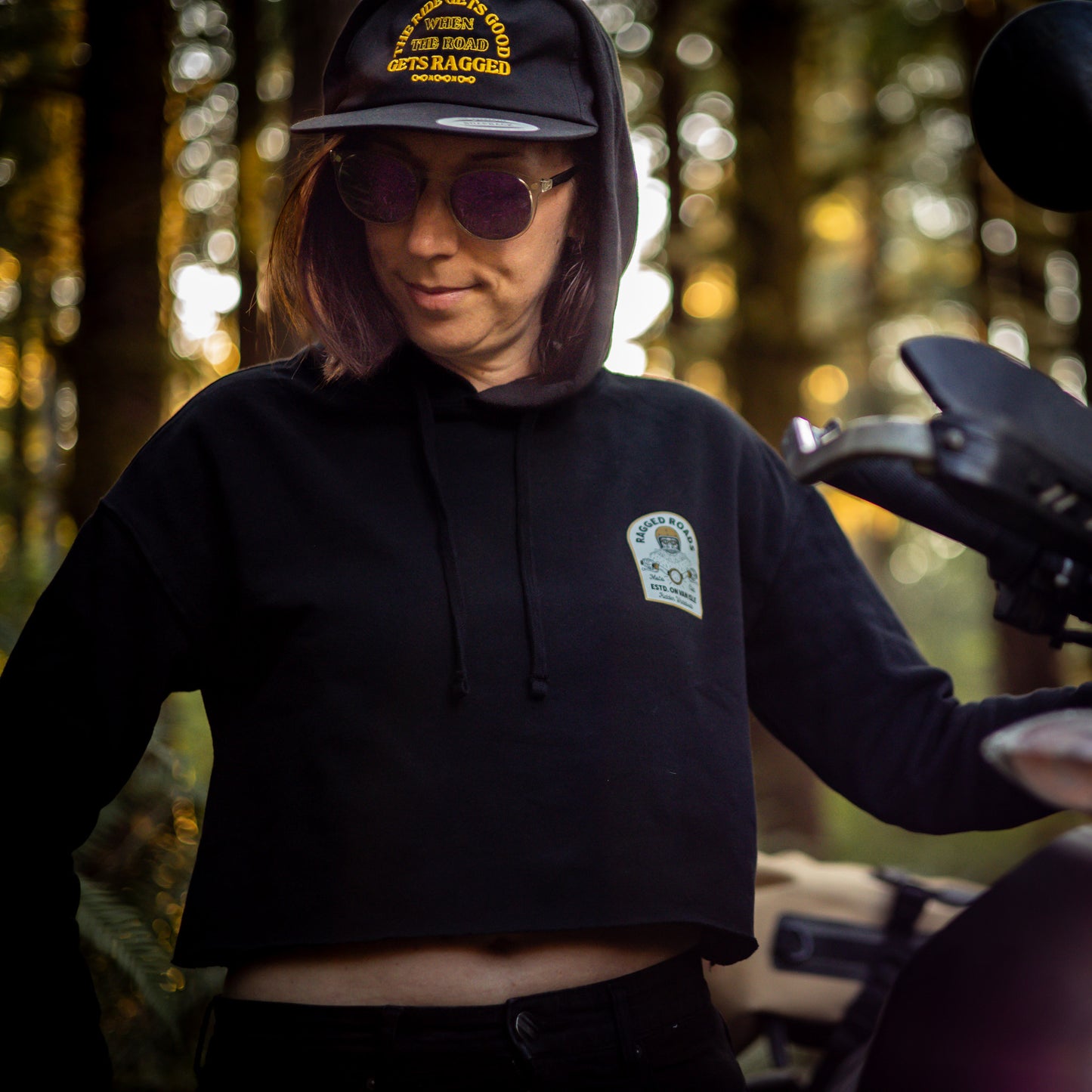 Ride Gets Good Women's Crop-top Hoody